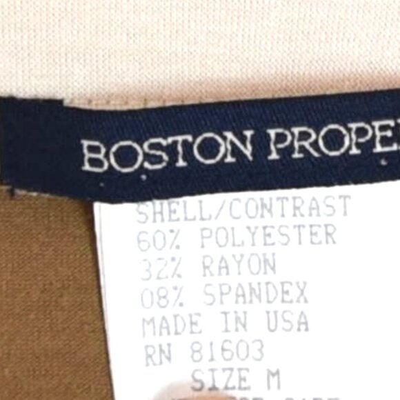 Boston Proper Colorblock Maxi Dress M Boho Tie Waist Flowy USA Made - Picture 6 of 7